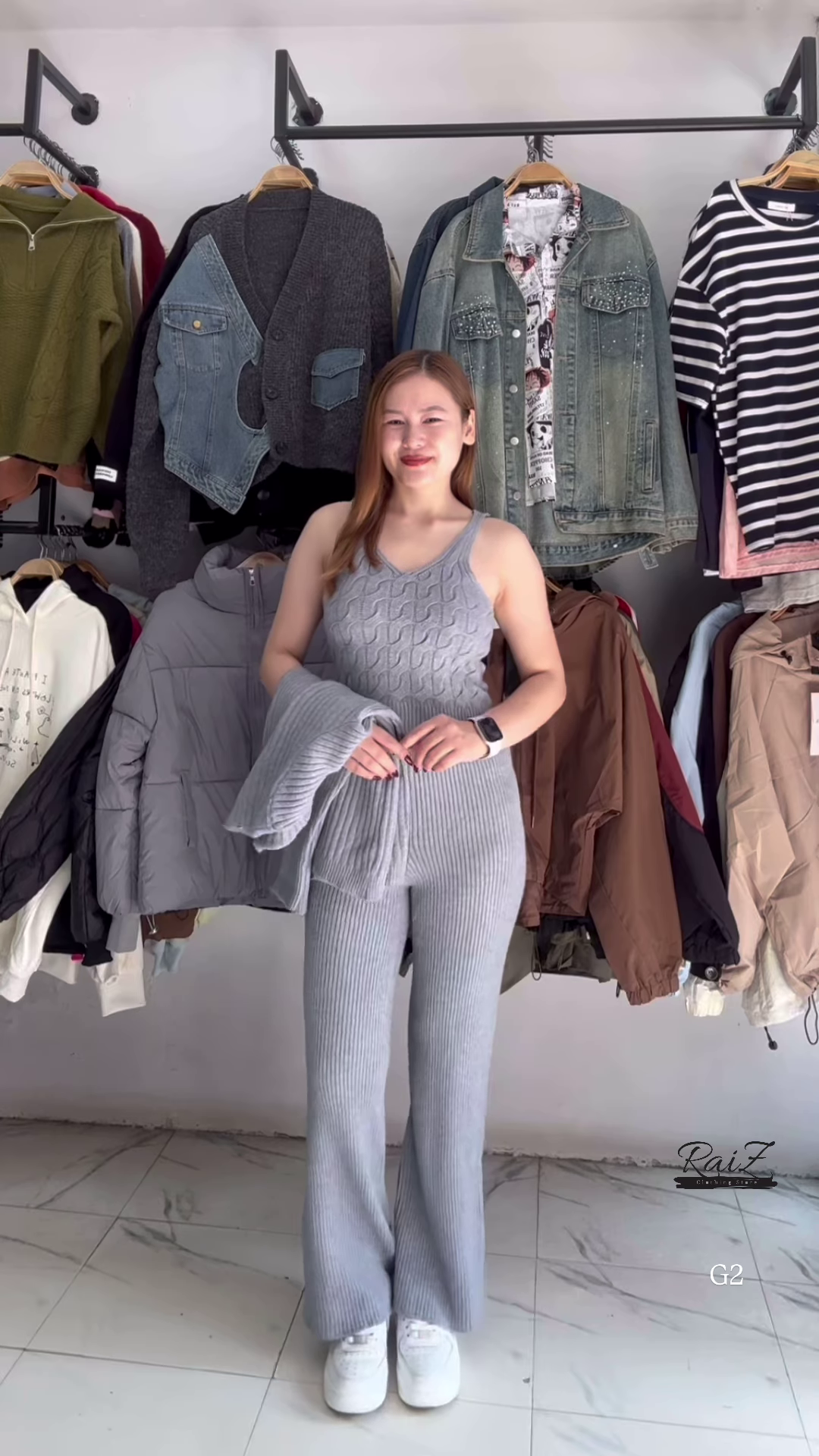 Aqua Blue Cable Knit Cardigan and Trouser Co-ord Set - Premium Winter Lounge & Casual Wear - Image 4