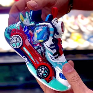 Light-Up 3D Car Design Kids’ Sneakers with Multi-Color LED Lights and Advanced Dial-Up Lacing System