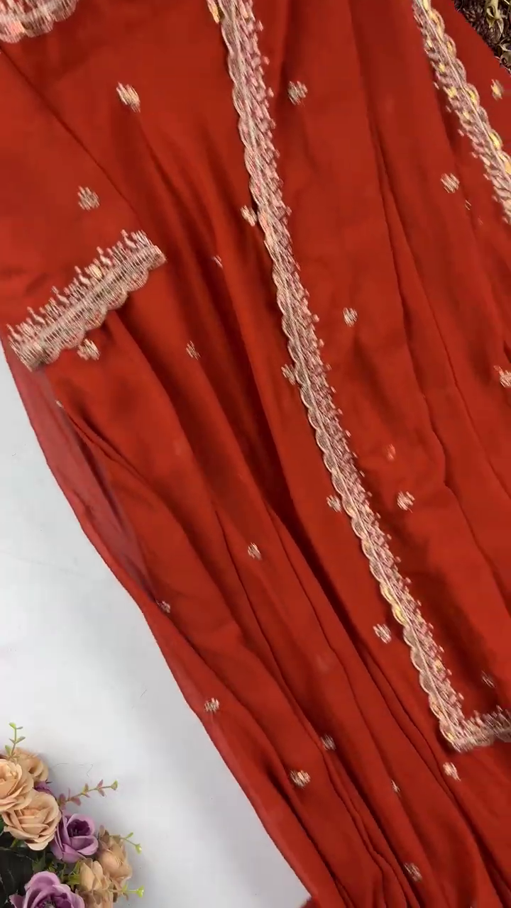 Royal Purple Anarkali with Scalloped Zari Detailing - Image 2